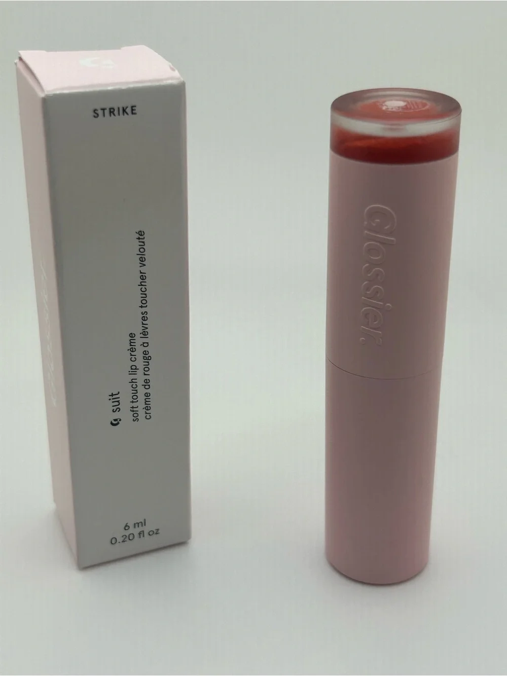 Glossier Soft Touch Lip Crème in Deep Rose (Strike)